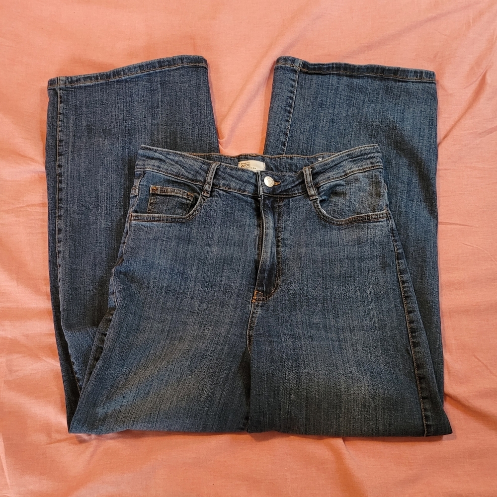 Camaieu French Brand Wonderful WIDE  Leg Women's Jeans- Size 12